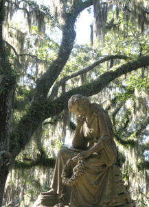 Woman with Wreath Bonaventure Cemetery Savannah, Ga